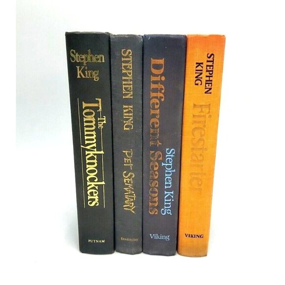 Stephen King-4 Hardback-Pet Semetary-Tommyknockers-Firestarter-Different Seasons - Picture 1 of 10